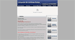 Desktop Screenshot of limpiezadecortinasroller.com