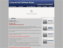 Tablet Screenshot of limpiezadecortinasroller.com